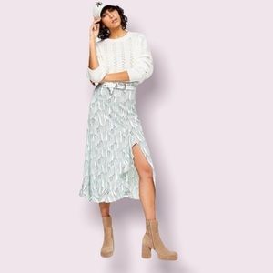 Topshop IDOL Wisteria Ruffle Midi Skirt